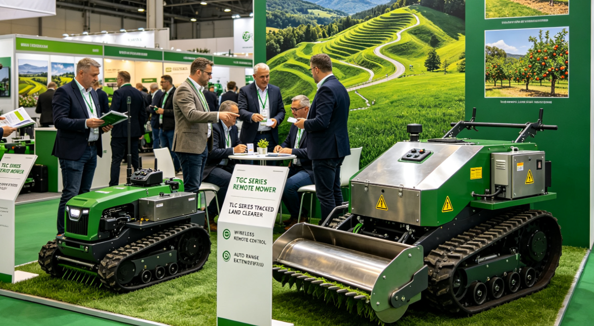 Showcasing Our Full Lineup of Remote-Controlled Landscaping Machinery at the International Agricultural Expo